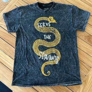 NIRVANA Black and Yellow Snake T-Shirt